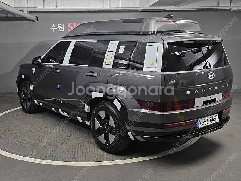 244 km 싼타페 중고 하이브리드 MX5 1.6T 2WD 캘리그래피 중고차리스 회색--9