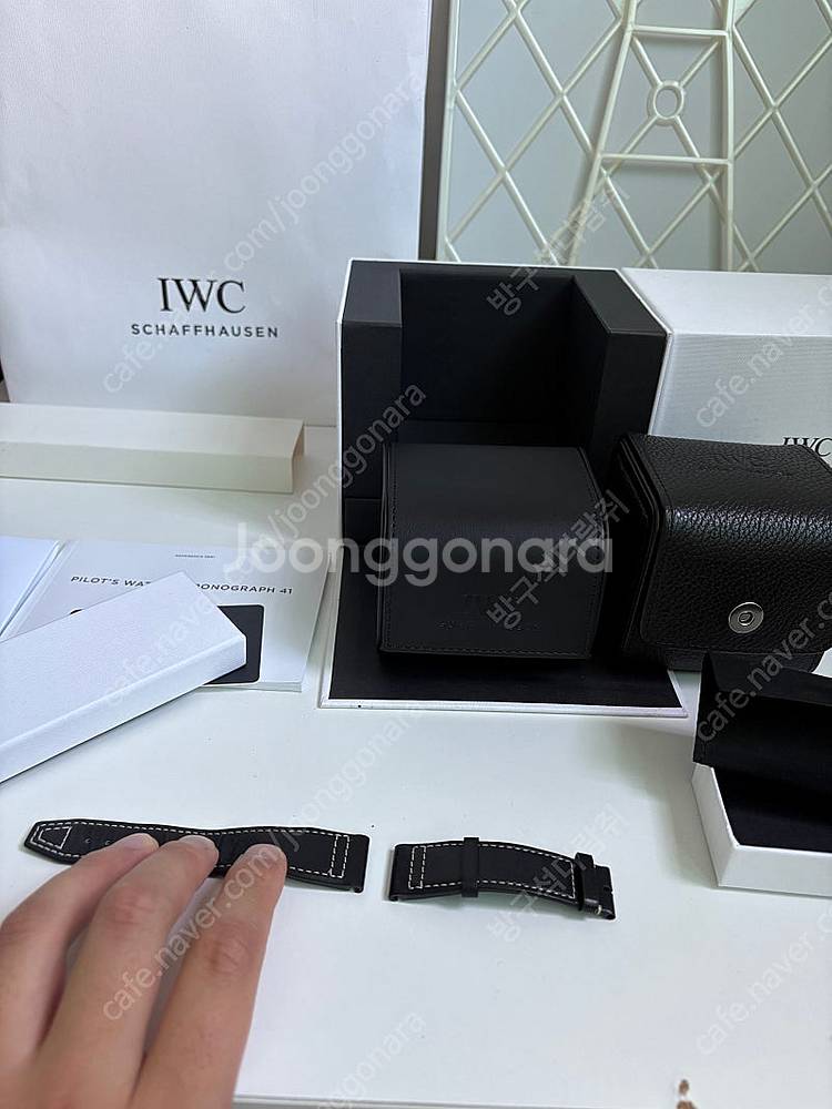 IWC 파일럿 크로노그래프 신형 청판시계 풀박스 판매--8