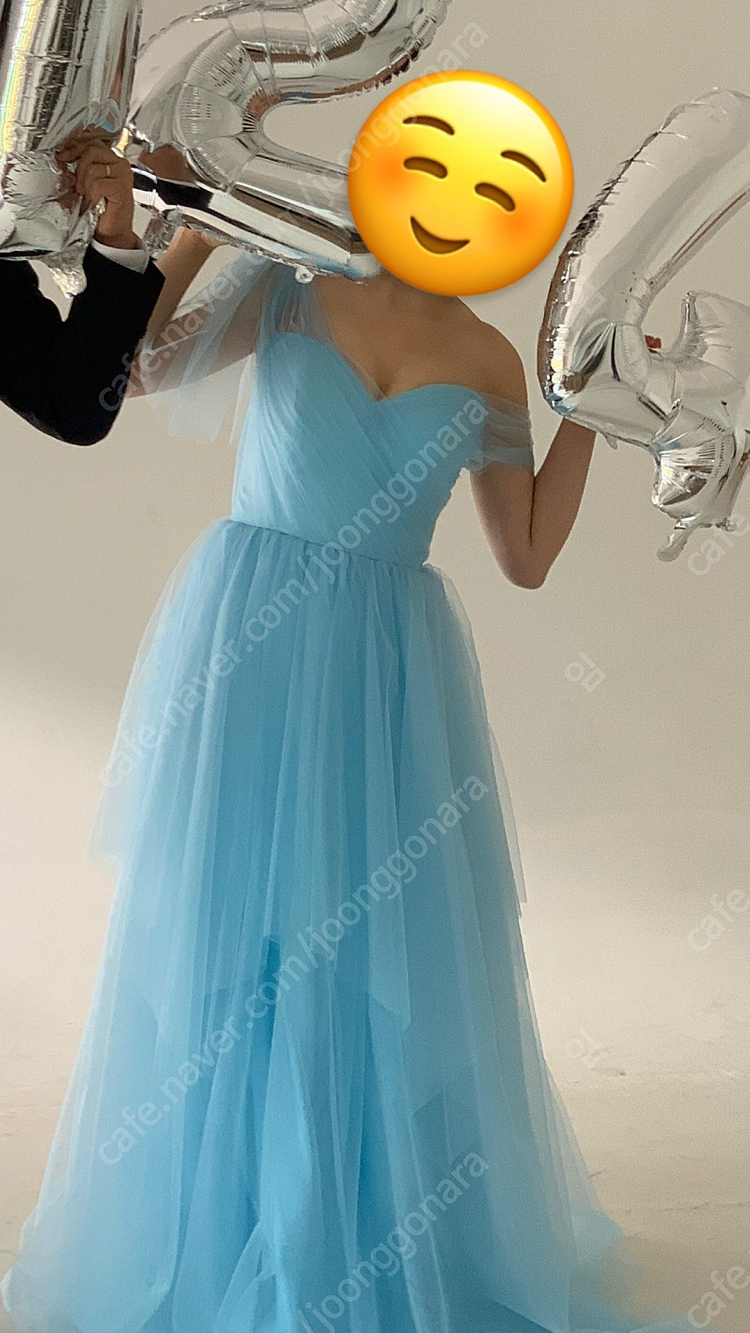 유색 드레스(웨딩 촬영용 드레스, 셀프 웨딩드레스, 스냅촬영 드레스) 이미지