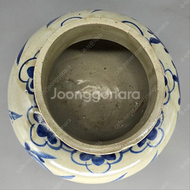 조선시대 백자청화불수문호--3