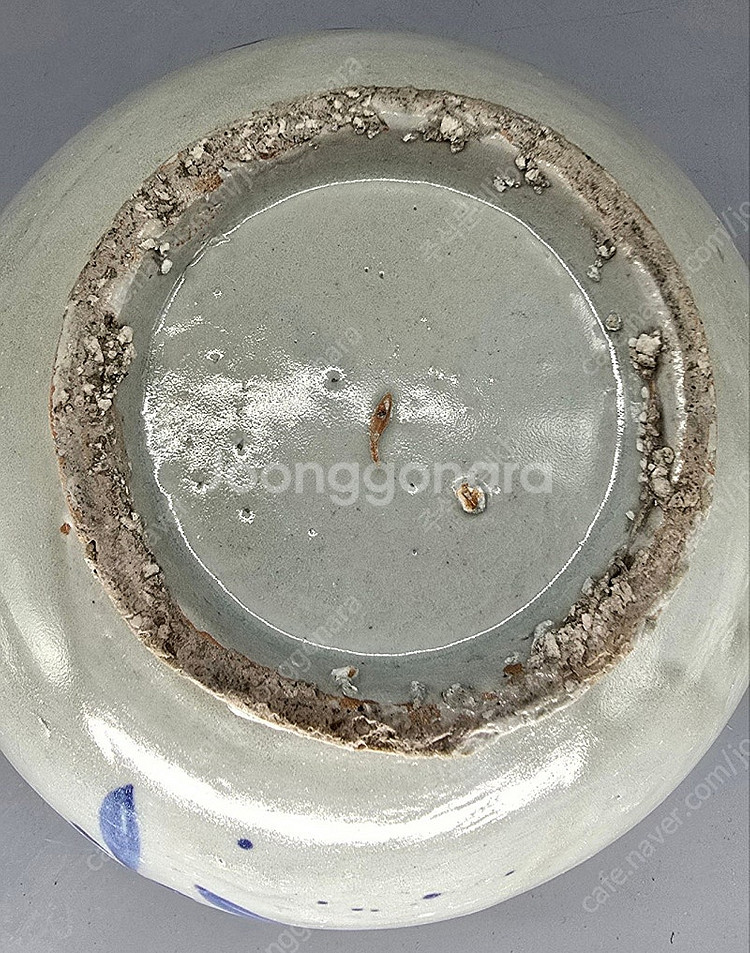 조선시대 백자청화불수문호--5