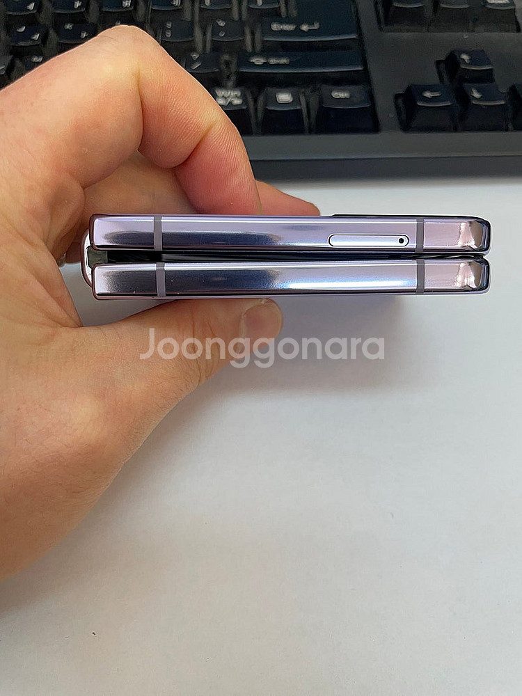갤럭시Z플립4 보라 256GB 무잔상 상태좋은 중고24...--4