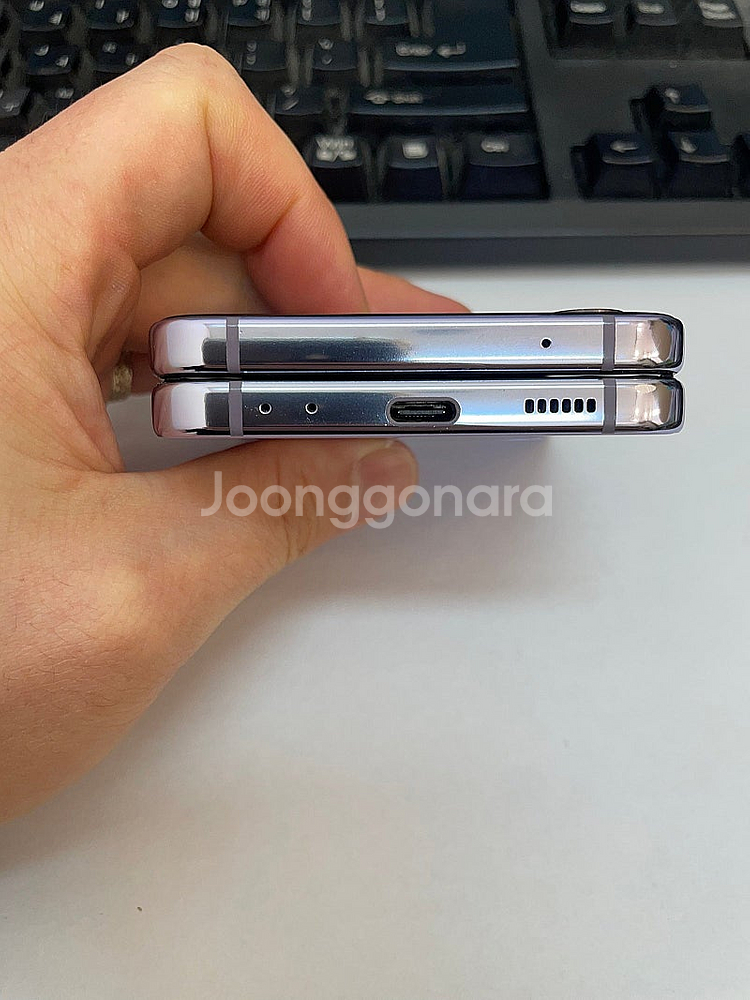 갤럭시Z플립4 보라 256GB 무잔상 상태좋은 중고24...--5