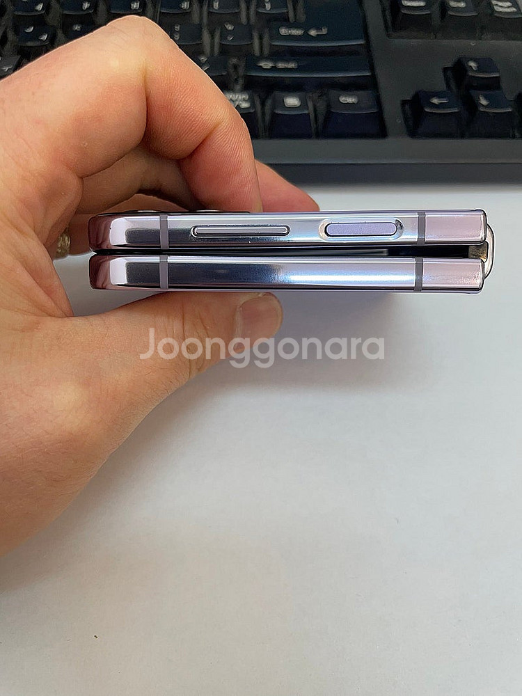 갤럭시Z플립4 보라 256GB 무잔상 상태좋은 중고24...--6