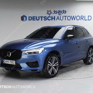 91,052 km 볼보 XC60 중고 볼보 중고차 T8 AWD R-디자인 중고차 리스 가능 차량 파란색