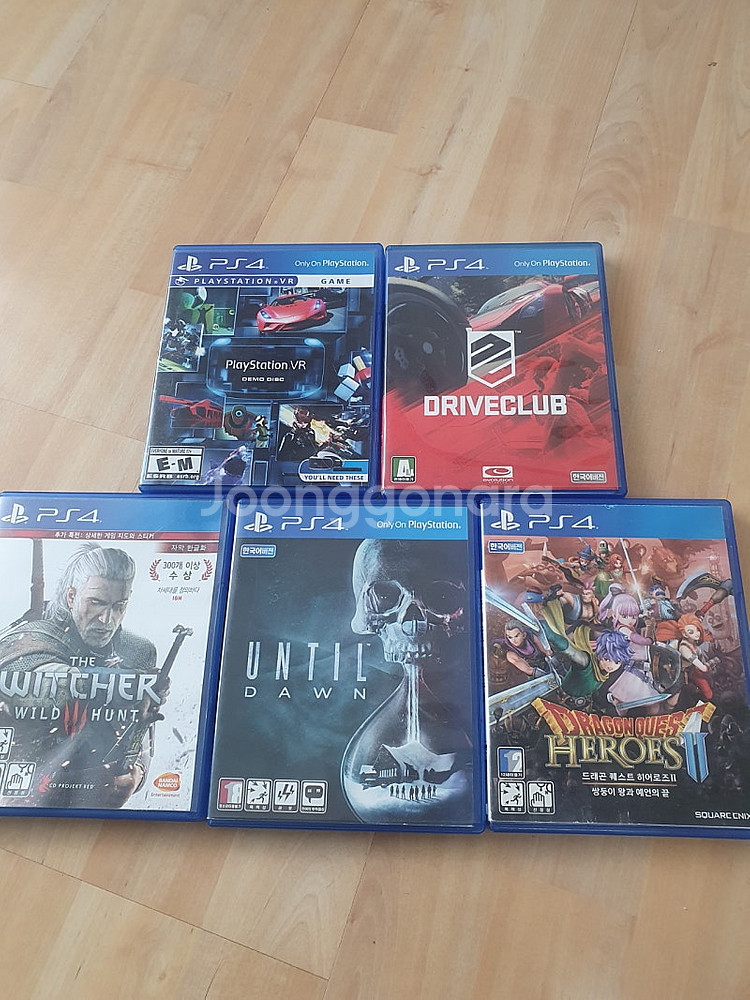 플스4 PS4 게임 5장 일괄 판매합니다.--0