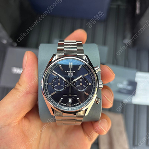 태그호이어 까레라 호이어02 크로노그래프 청판