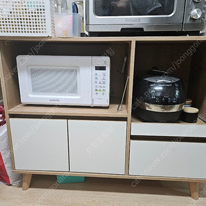 전자레인지 밥솥 수납장