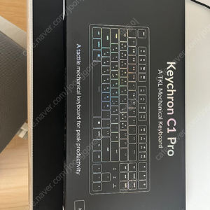 키크론 C1 pro 저소음갈축 + 팜레스트, 더스트커버