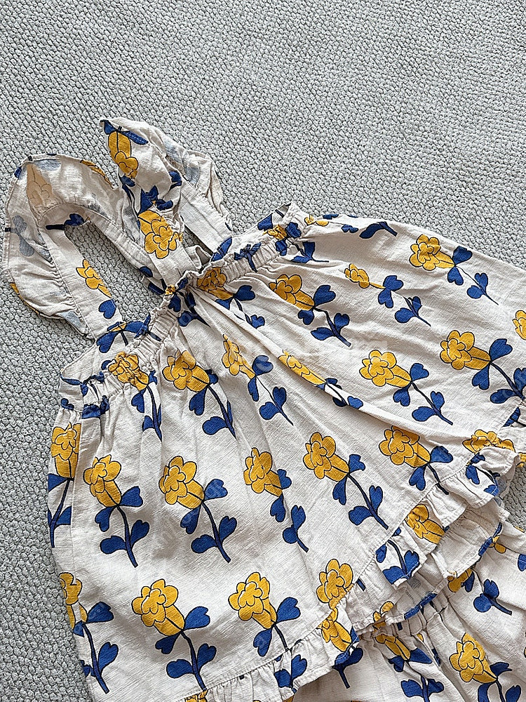 리미떼두두 로즈 포인트 세트 블라우스+8부팬츠 2XL--4