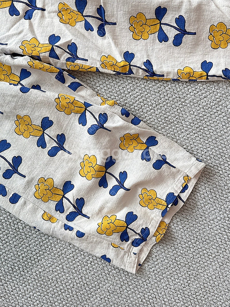 리미떼두두 로즈 포인트 세트 블라우스+8부팬츠 2XL--7