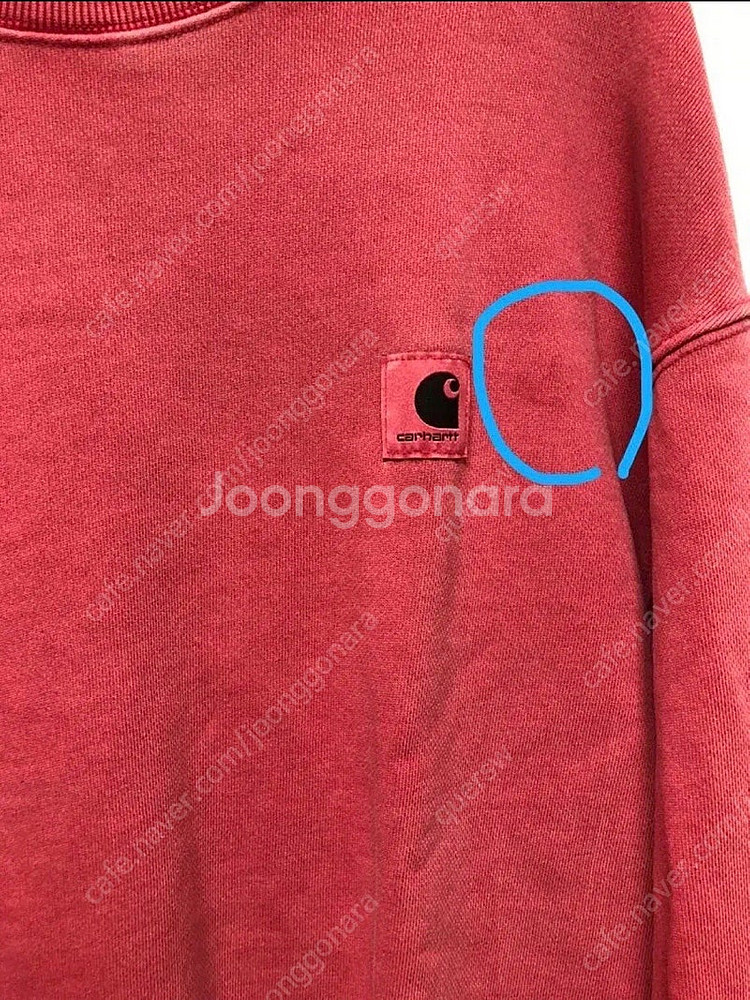 칼하트wip 우먼 스웻셔츠 맨투맨 넬슨 가먼츠다잉--4