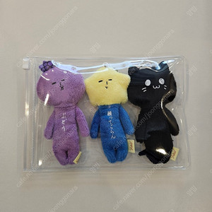 유키오 키링 인형 포도 별 고양이 일괄