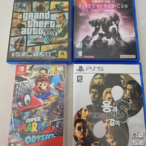 용과같이8 아머드코어6 GTA5팝니다