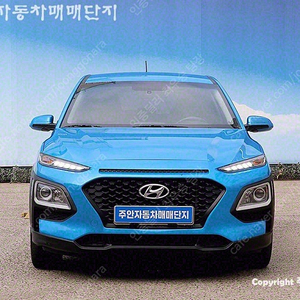 현대 코나 중고 코나 중고자동차 파란색 2018년식 69,692km 1.6 터보 2WD 모던 수원중고차