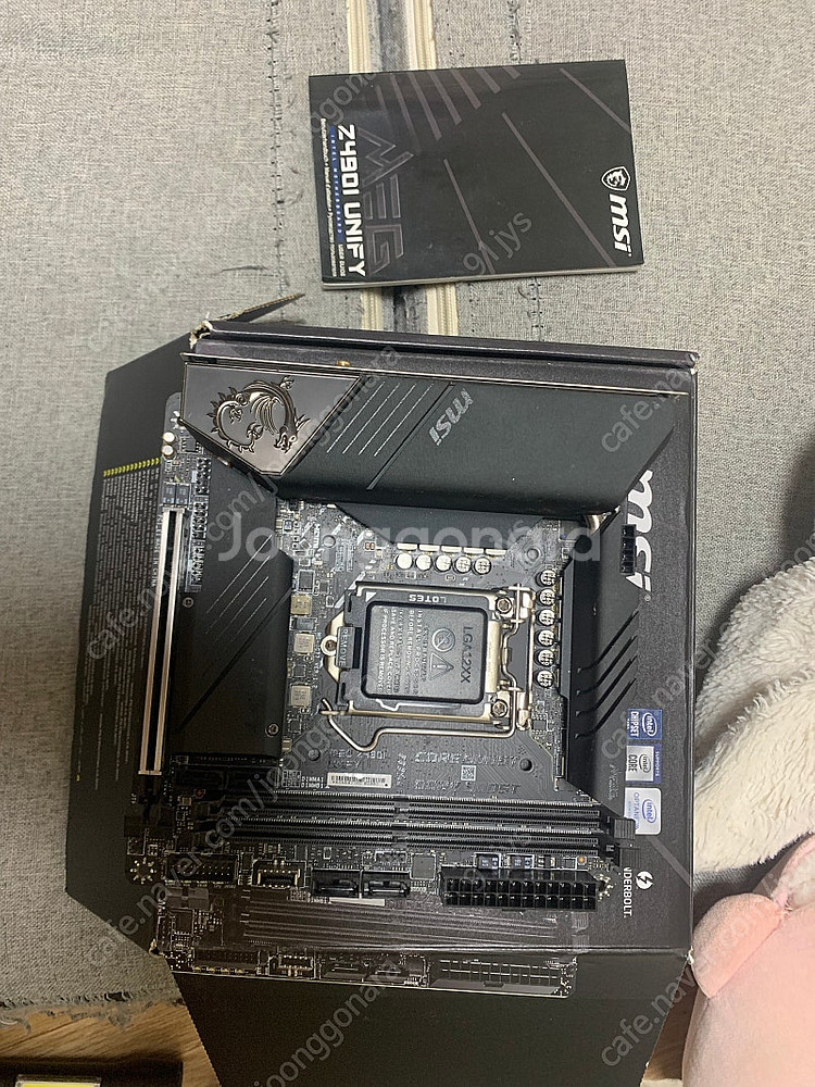 msi z490i itx 유니파이 고장 메인보드--0