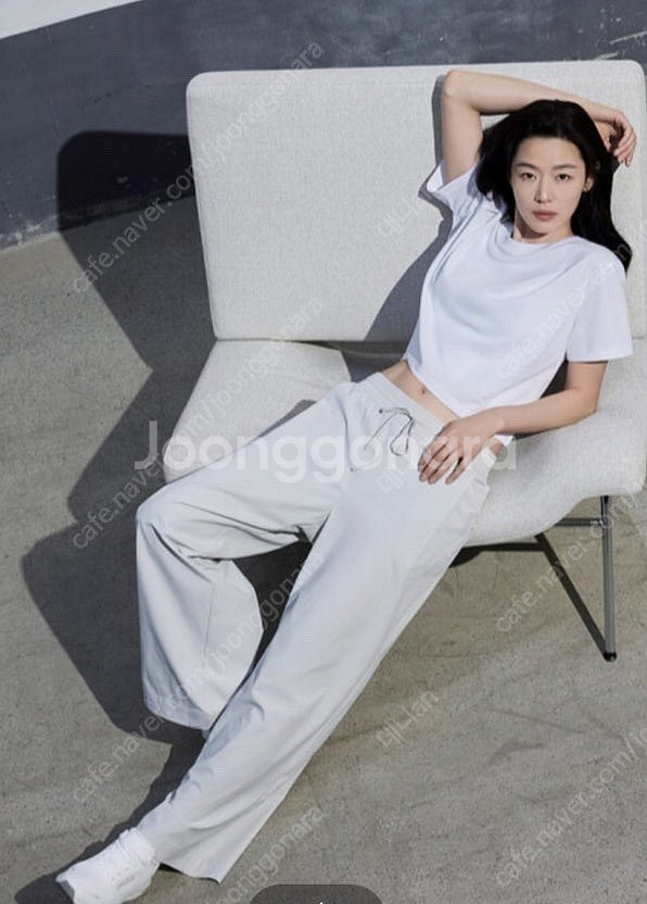안다르 에어스트 와이드팬츠 S 얼스베이지--1