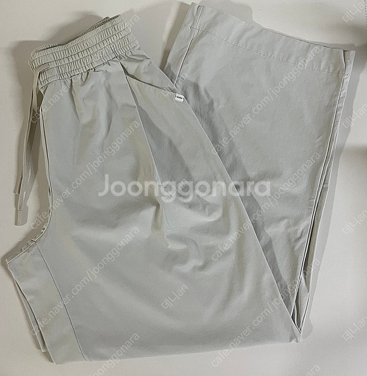안다르 에어스트 와이드팬츠 S 얼스베이지--4