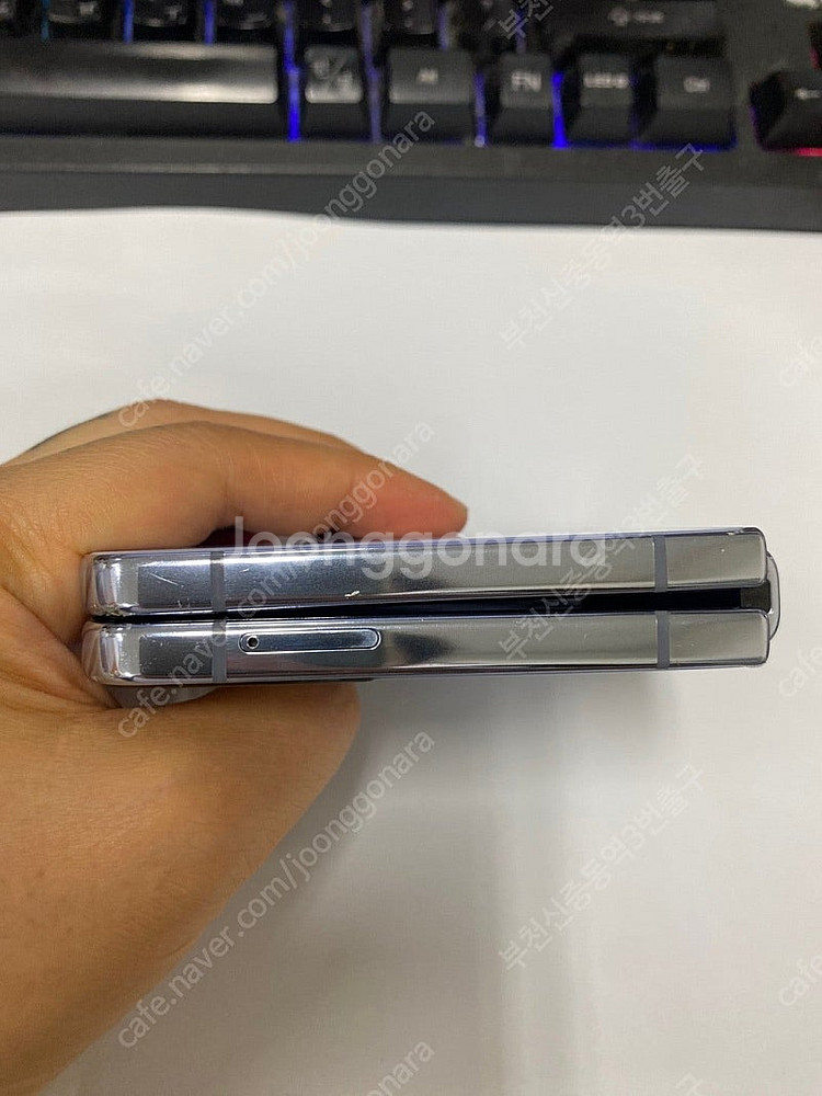 204368 SK 갤럭시Z플립4 블루 512GB 무잔상...--7
