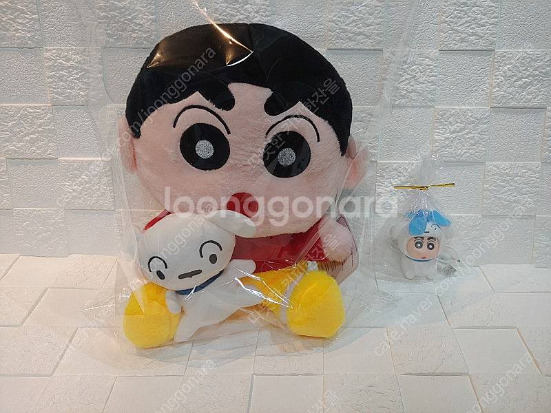 짱구는 못말려 짱구 흰둥이 안은 짱구 중대형인형--1
