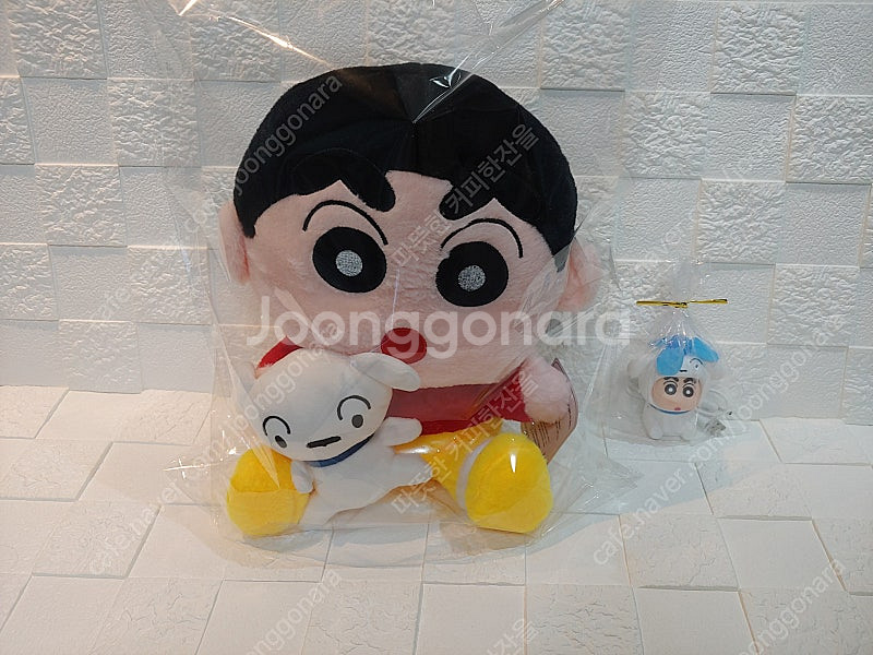 짱구는 못말려 짱구 흰둥이 안은 짱구 중대형인형--2
