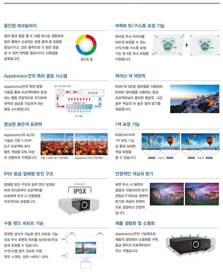 [휴스템/아포트로닉스]ㅡ레이저 8000안시 풀HD 중고...--9