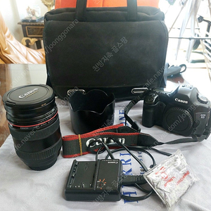 캐논 EOS 5D 바디 + 캐논렌즈 24-70 F2.8L USM + B+W필터 + 헤링본 가방 + 융 + 바디스트랩 + 후드 +