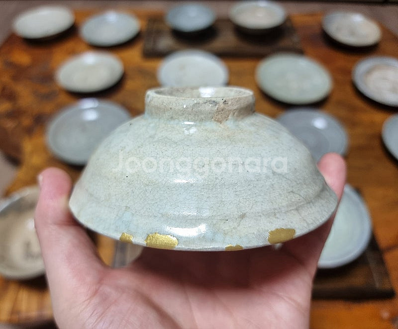 대구 골동품 조선초기 김해백자 찻잔--3