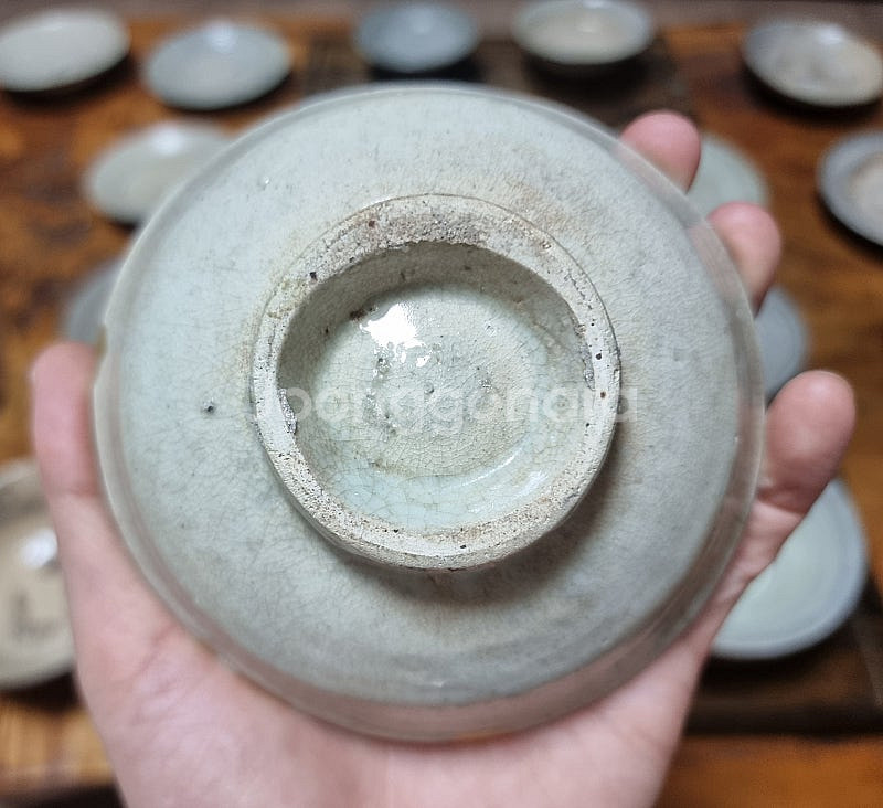 대구 골동품 조선초기 김해백자 찻잔--4