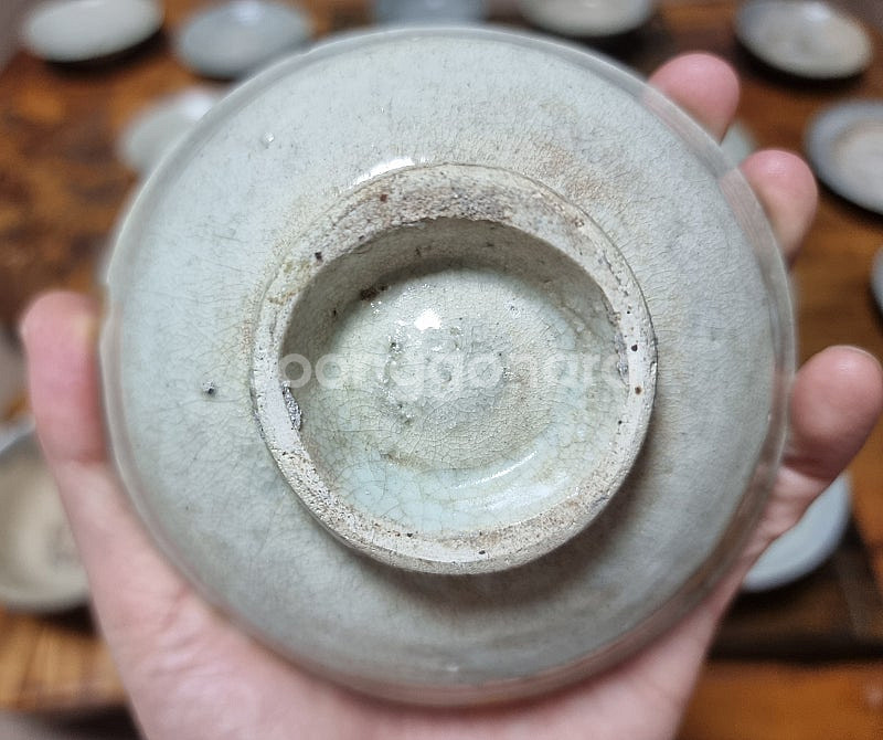 대구 골동품 조선초기 김해백자 찻잔--5