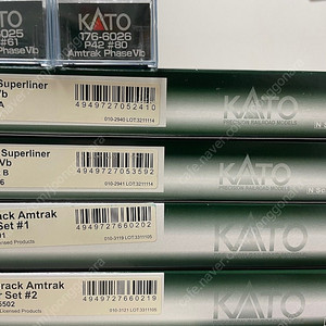 철도모형 / 기차모형 KATO n스케일 북미형 기관차 객차 화차 새상품 팝니다.