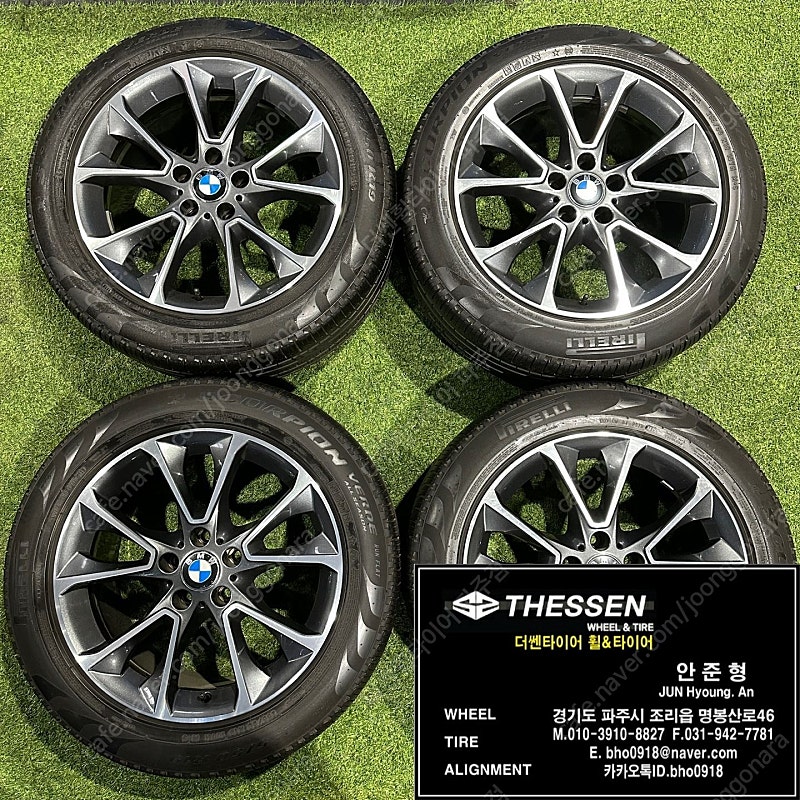 BMW F바디 F15 X5 19인치 중고 휠타이어 25...--0