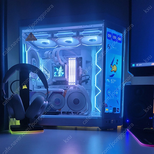 12700K + ASUS ROG STRIX Z690A + 커세어 벤전스 RGB 프로 DDR4 3200 64GB 화이트
