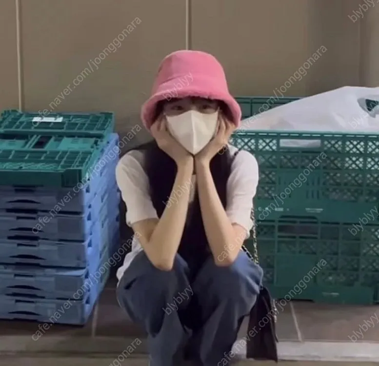 프라다 테리 버킷햇 M 하늘색 이미지