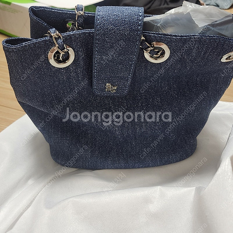 제너럴아이디어 데님 버킷백--4