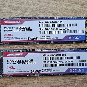 Tammuz NVMe SSD 256GB, 512GB