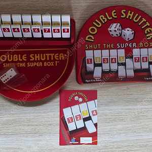 DOUBLE SHUTTER 와 Bendomino 보드게임 팝니다.