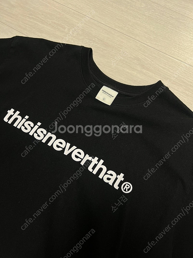 디스이즈네버댓 / T-Logo / 블랙 / 반팔 / L...--0