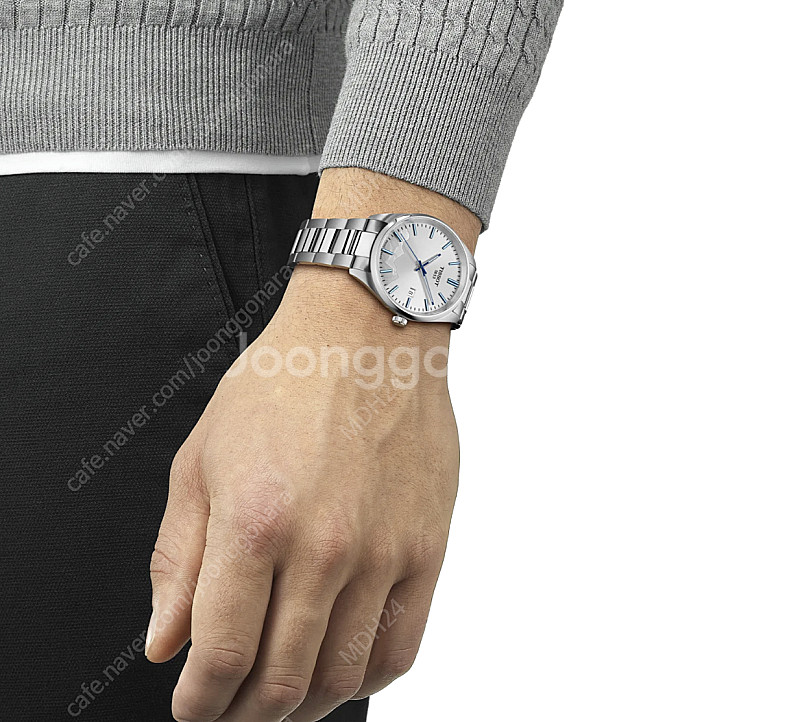 티쏘 PR100 융프라우 에디션 40mm 쿼츠 시계 판...--5