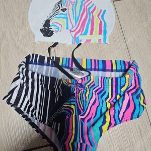 펑키트렁크 숏사각 얼룩말 보이10+ 펑키타 얼룩말 수모 세트로!!