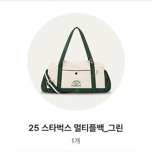 스타벅스 프리퀸시 가방-그린(수령증6/22강남) 이미지
