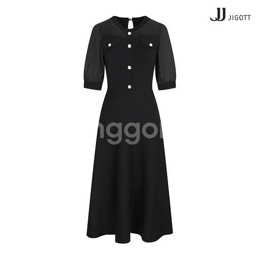 JJ 지고트 쉬폰 퍼프 니트 원피스 55 / 랑방 마인...--0