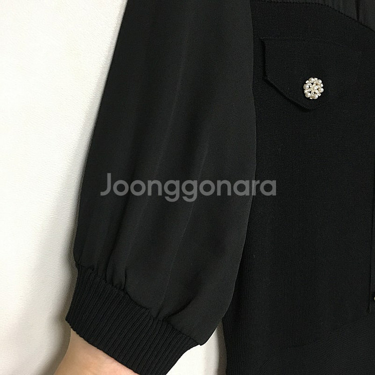 JJ 지고트 쉬폰 퍼프 니트 원피스 55 / 랑방 마인...--3