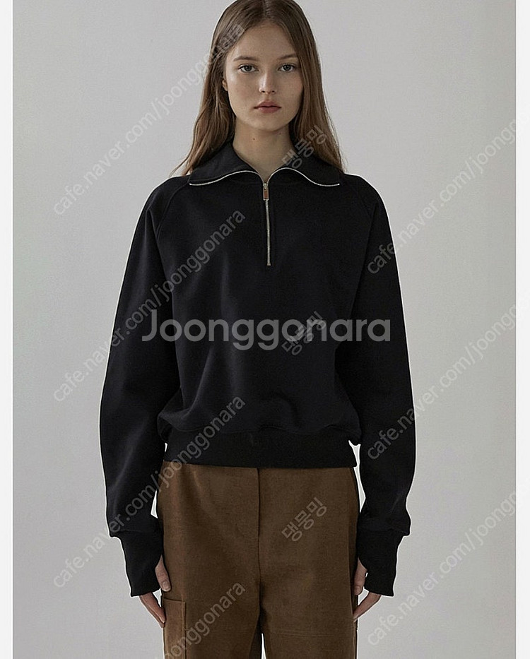 블루브릭 집업 워머 스웻셔츠 아이보리 맨투맨--2