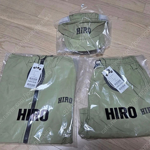 히로 스티치셋업 카키140+모자일괄
