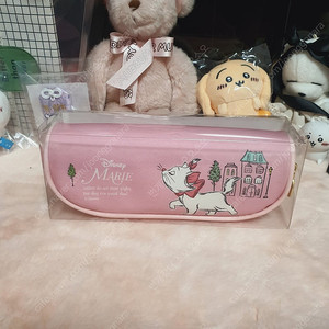 미개봉) 고전 디즈니 아리스토캣 마리캣 고전 분홍 반달 고양이 필통
