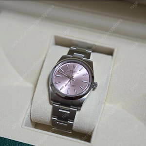 롤렉스 오이스터 퍼페츄얼 34mm 핑크 새상품 판매