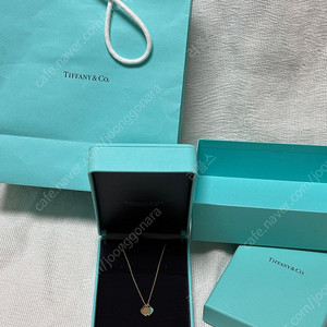티파니앤코 리턴 투 티파니 미니 더블 하트 태그 팬던트 목걸이