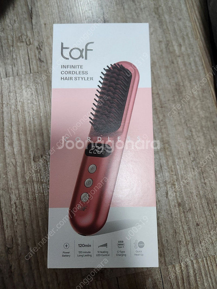 taf 인피니티 무선 헤어 스타일러(로즈핑크)--0