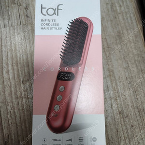 taf 인피니티 무선 헤어 스타일러(로즈핑크)
